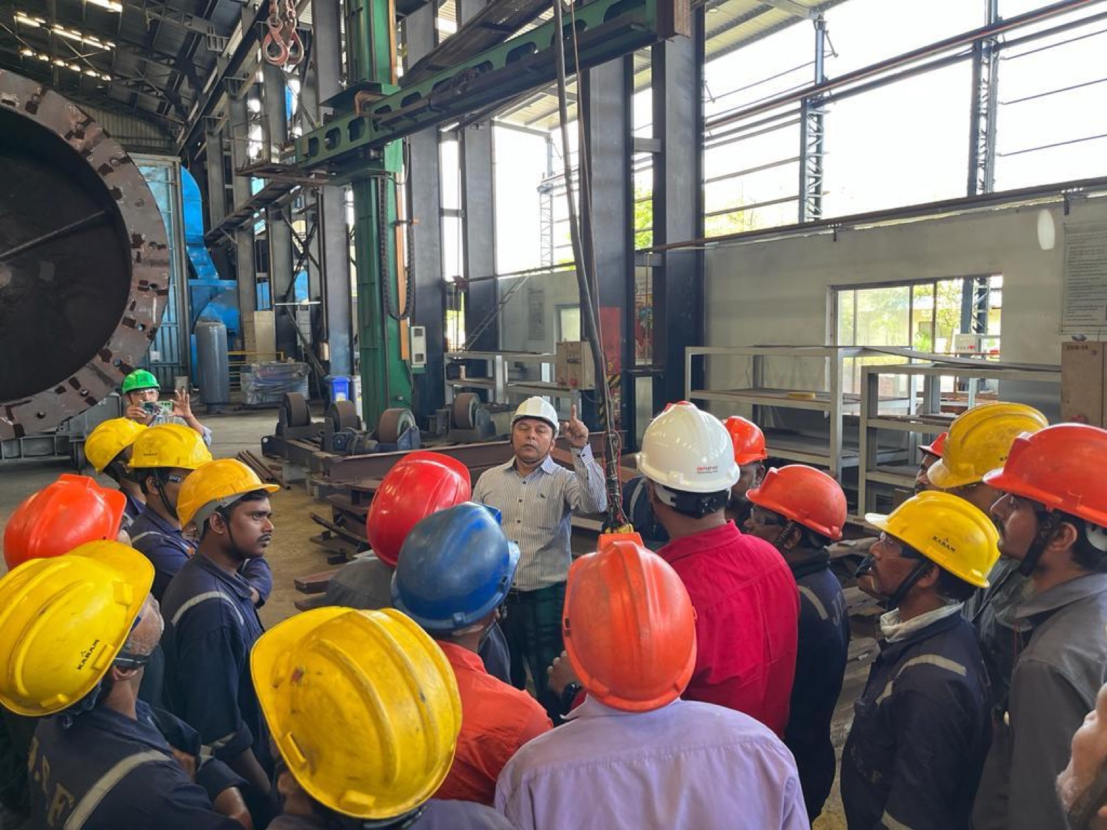 Health and safety classroom session